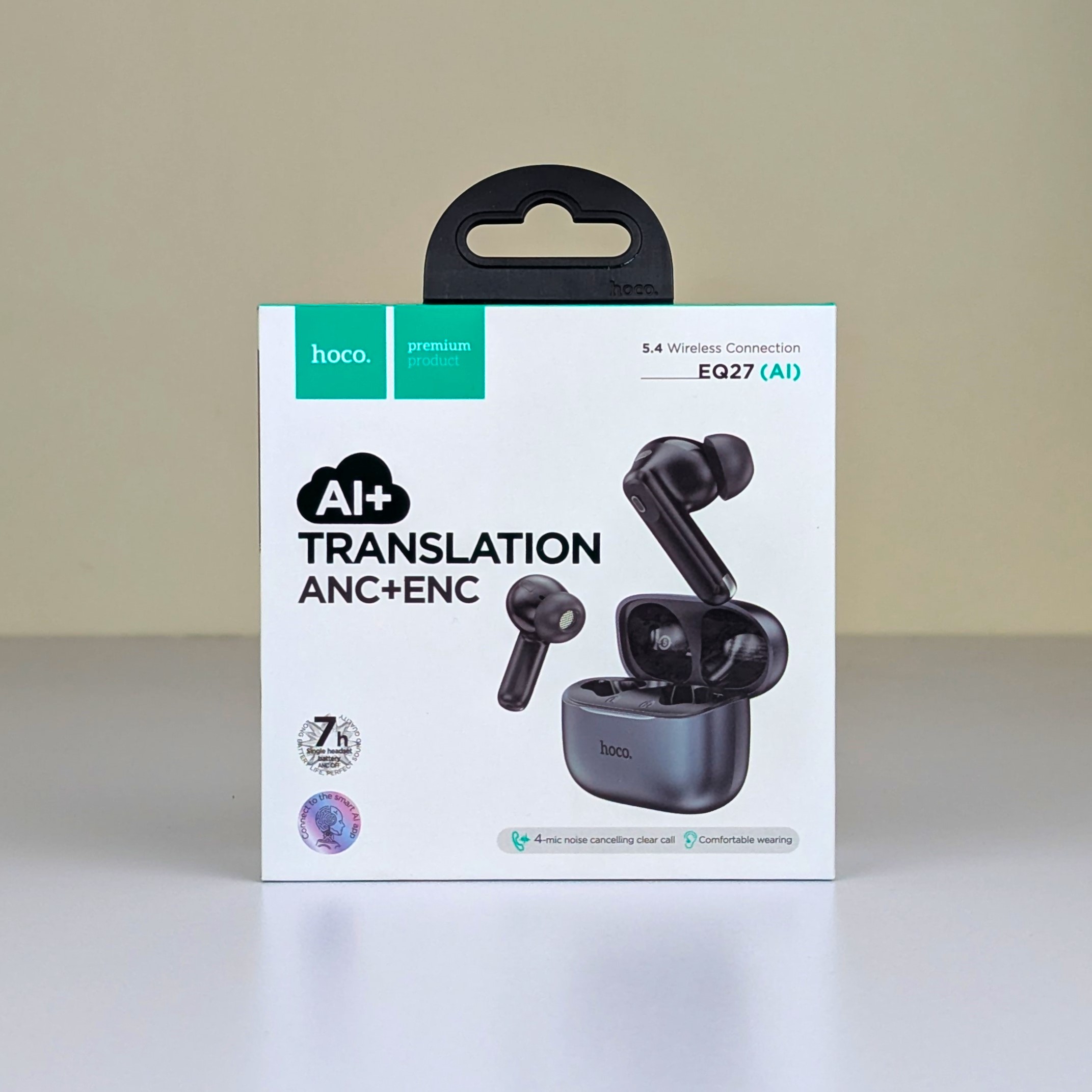EQ27 Fun AI ট্রান্সলেশন ইয়ারবাডস – Bluetooth 5.4, ANC ও ENC