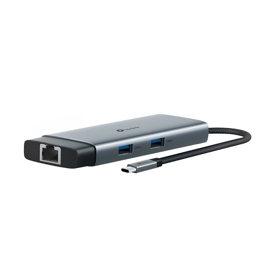 TP-Link UH6120C USB-C to HDMI, LAN, Dual USB & Dual USB-C Hub Gray
