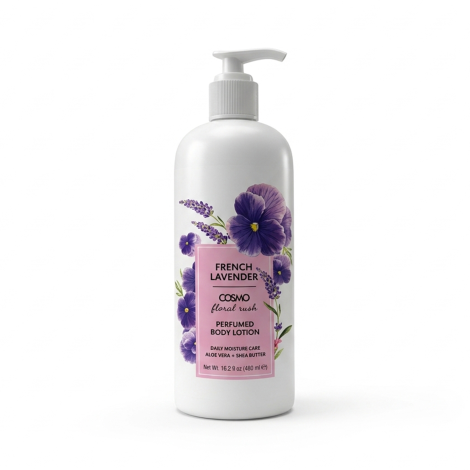 Cosmo Peony Rose Perfumed Body Lotion 480ml (UAE)