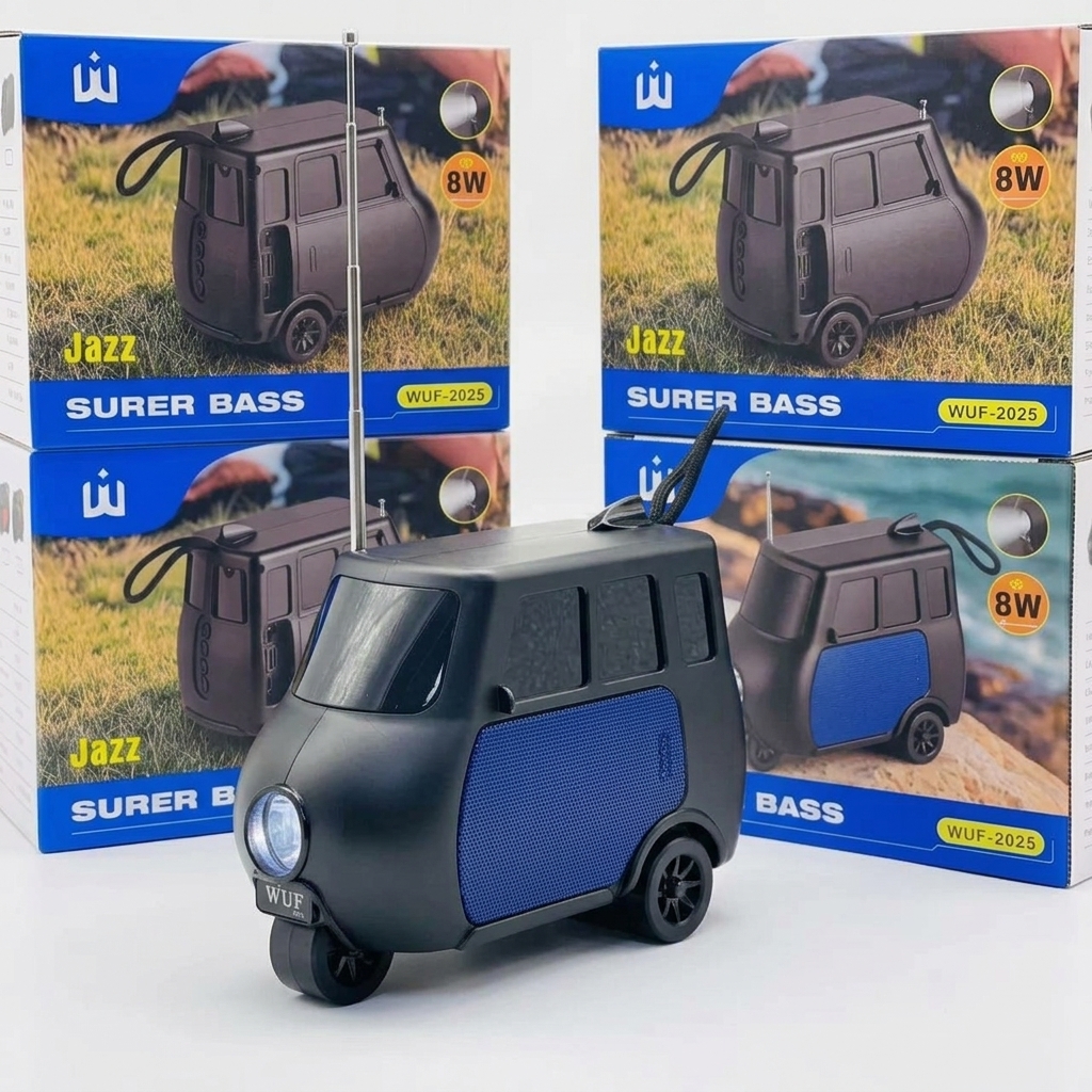 WUF Jazz Mini অটোরিকশা পোর্টেবল ব্লুটুথ স্পিকার