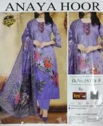 ANAYA HOOR ডিজিটাল প্রিন্টেড কটন থ্রি-পিস (আনস্টিচড)