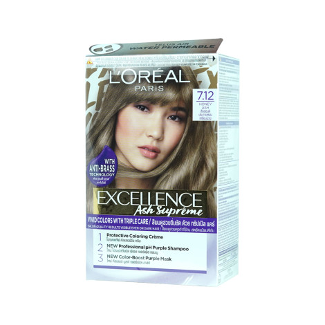 L'Oreal Excellence Ash Supreme Honey Ash হেয়ার কালার ক্রিম 7.12