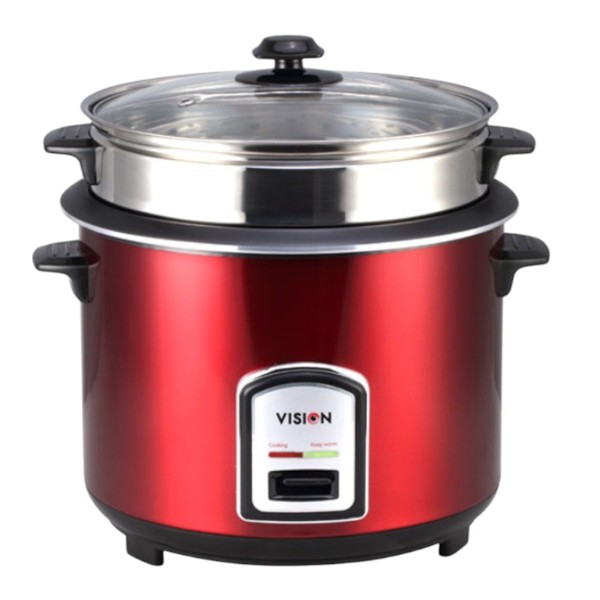 VISION Rice Cooker 1.8 L REL-40-06 SS Red (Double Pot)