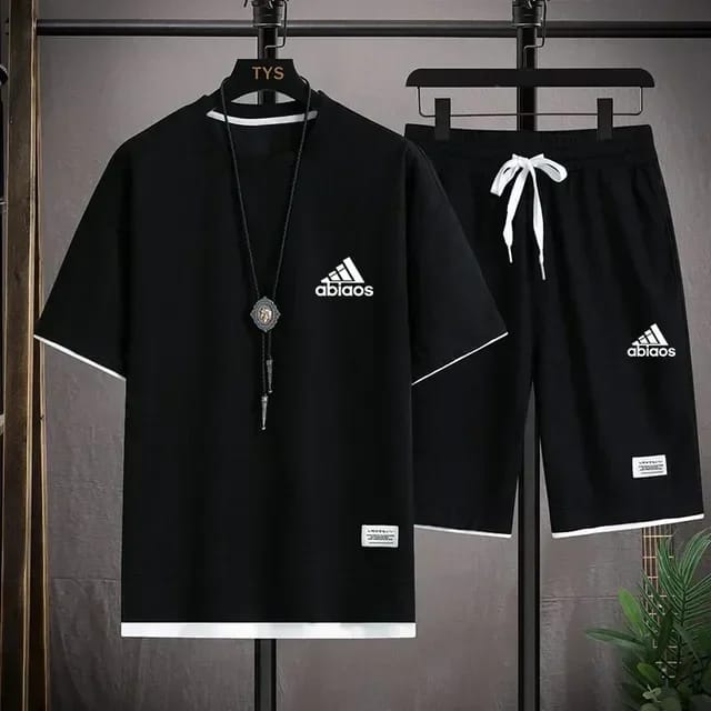 Men's Mesh Fabric Half Pant and T-Shirt Set, 160 GSM, 6 Colours