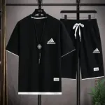 Men's Mesh Fabric Half Pant and T-Shirt Set, 160 GSM, 6 Colours