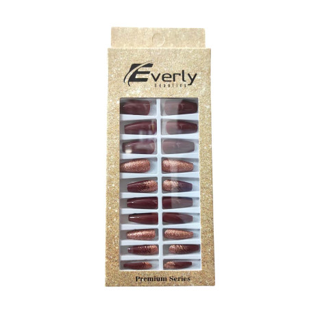 Everly Natural ফেক নেইল 24 পিস - L106