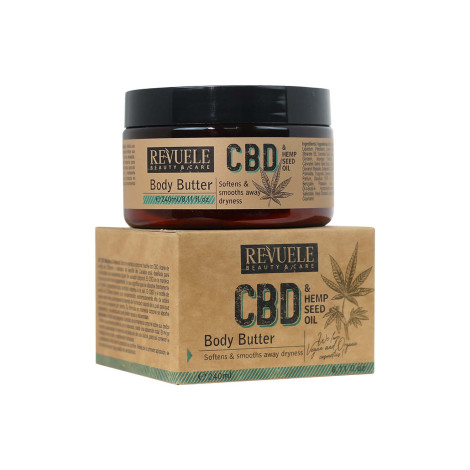 রেভুয়েল CBD ও হেম্প সিড অয়েল বডি বাটার ২৪০মিলি (UK)