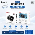 Jmary MW-19 নয়েজ ক্যান্সেলেশন ডুয়াল ওয়্যারলেস মাইক্রোফোন
