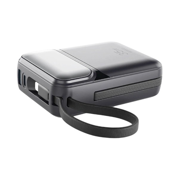 WiWU Galaxy Series P036 ডুয়াল ক্যাবল 20000mAh 35W পাওয়ার ব্যাংক, ডিজিটাল ডিসপ্লে (ব্ল্যাক)