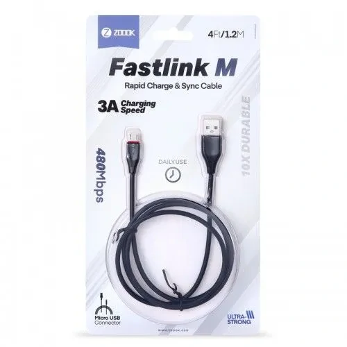 ZOOOK Fastlink M মাইক্রো USB দ্রুত চার্জিং কেবল