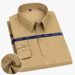 Men's Pure Cotton Long Sleeve Formal Shirt, Regular Fit
