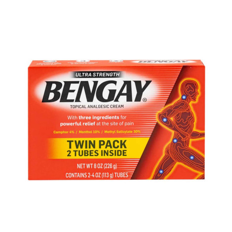 BENGAY টপিক্যাল পেইন অ্যানালজেসিক ক্রিম টুইন প্যাক (2 টিউব) 226g