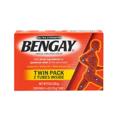 BENGAY টপিক্যাল পেইন অ্যানালজেসিক ক্রিম টুইন প্যাক (2 টিউব) 226g