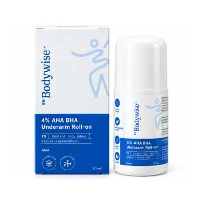 Be Bodywise 4% AHA BHA Underarm Roll On 50ml - Aqua (India)