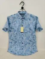 Men's Half Sleeve Print Shirt in Pure Cotton, Slim Fit, 6 Colours