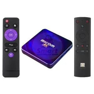 Micom 4K অ্যান্ড্রয়েড সেট-টপ বক্স 2GB RAM/ 16GB ROM
