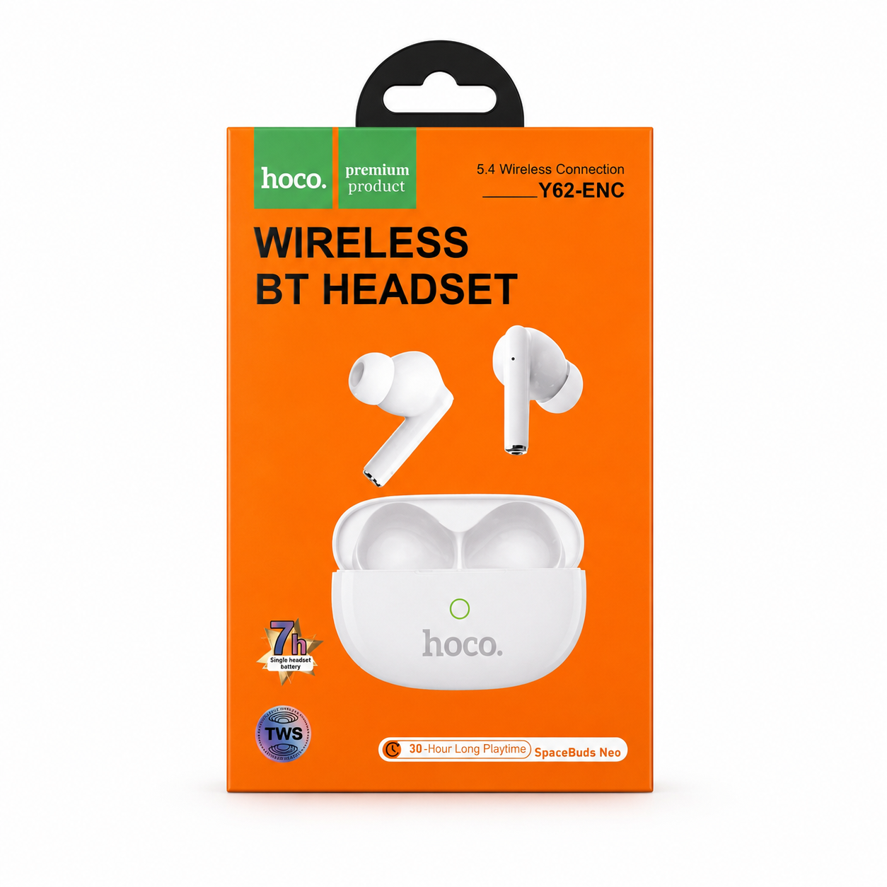 Hoco Y62-ENC TWS ব্লুটুথ ইয়ারবাডস – ENC, 30H প্লেটাইম, Bluetooth 5.4