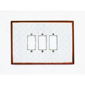3 হোল ফাইবার সুইচ বোর্ড সাদা