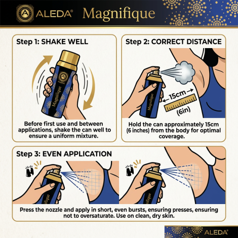 Aleda Magnifique Deodorant Spray For Women 200ml (Turkey)