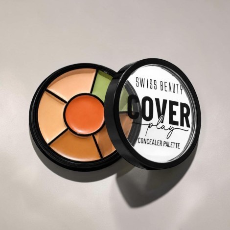 Swiss Beauty Cover Play 6 in 1 কনসিলার প্যালেট - 01 Light To Medium