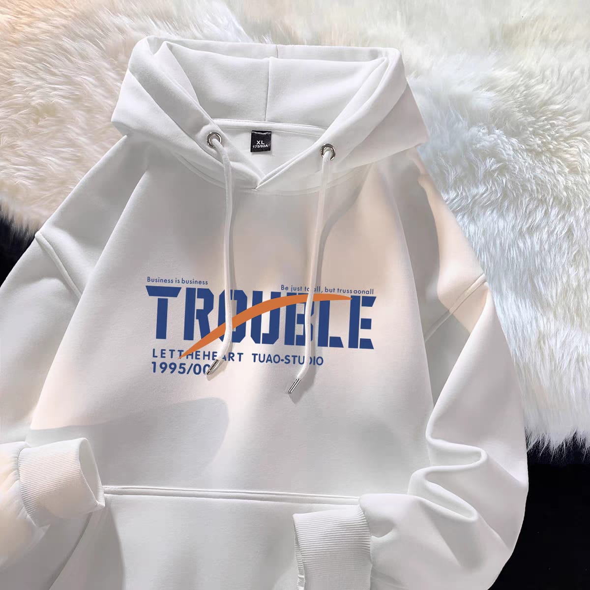 Men's Winter Hoodie in 320 GSM Cotton, Sizes M to XL, 6 Colours