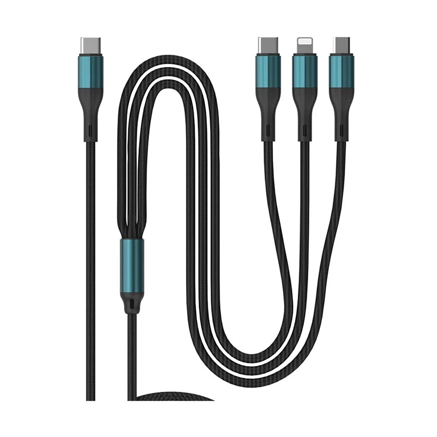 Onten OTN-CC328 USB-C to USB-C, Lightning & Micro-USB Cable 0.3m