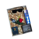 মডার্ন প্রিন্ট কটন পাঞ্জাবি কম্বো, M-L-XL
