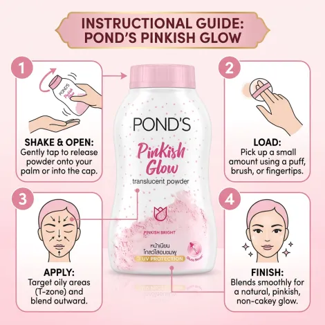 Pond's Pinkish Glow ট্রান্সলুসেন্ট পাউডার 50ml