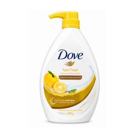Dove Yuzu Fresh Hydrate And Deeply Cleanse Skin Refreshing Body Wash 1000g (China)