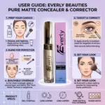 Everly Beauties Pure Matte ফুল কভারেজ কনসিলার ও কারেক্টর - Creamy Natural