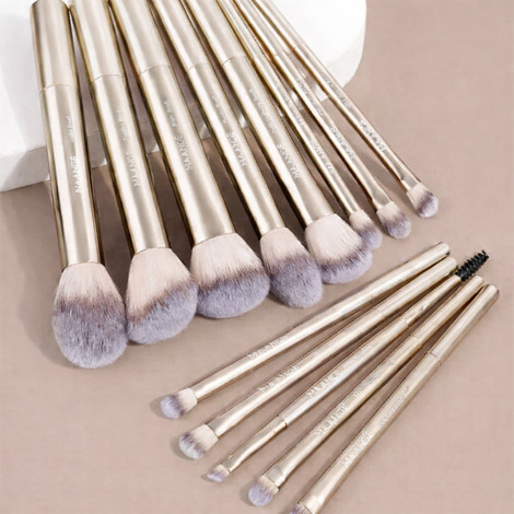 Maange  Silver Gold Makeup Brush Set - 13pcs (China)