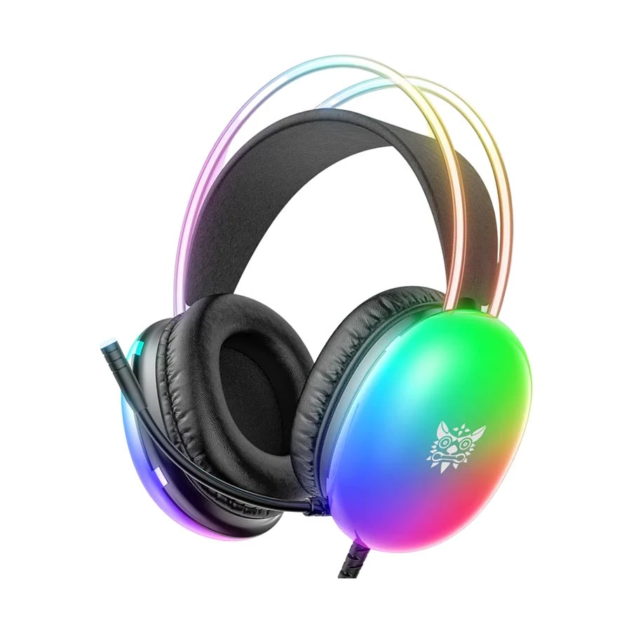 Onikuma X25 RGB Wired Black Stereo Gaming Headphone