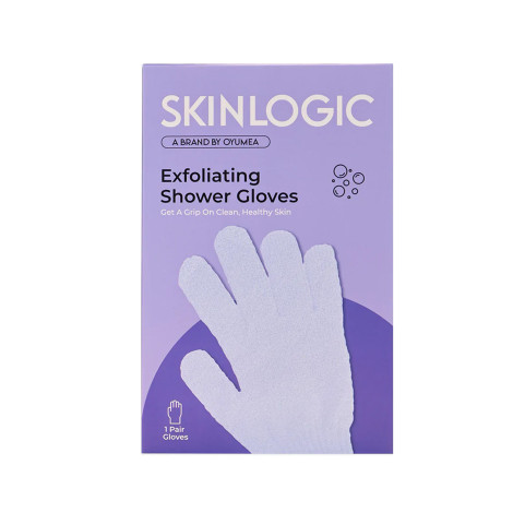Skinlogic Exfoliating Shower Gloves 1 Pair - Purple (China)