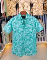 Men's Pure Cotton Half Sleeve Print Shirt with One Pocket
