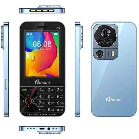 Imam C7 VISION Luxury Button Phone 3.5-inch LCD Display 3000mAh Battery