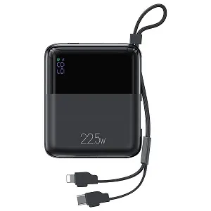 USAMS CD186 কমপ্যাক্ট পাওয়ার ব্যাংক 22.5W, 10000mAh