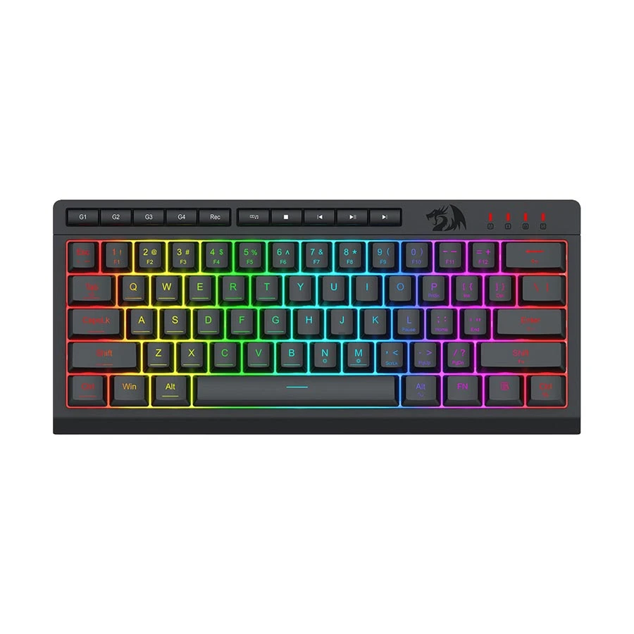 Redragon K522 RGB SHIVA 61 Key Wired Black Gaming Keyboard