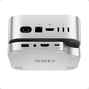 PULWTOP Mac Mini M4/M4 প্রো হাব স্ট্যান্ড ডক উইথ এক্সটারনাল স্টোরেজ আপগ্রেড M.2SSD এনক্লোজার