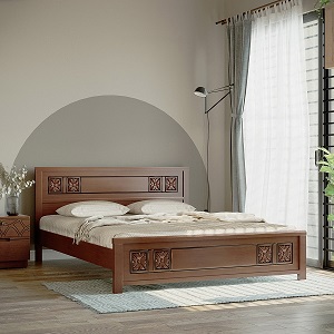 Eden Wooden Double Bed