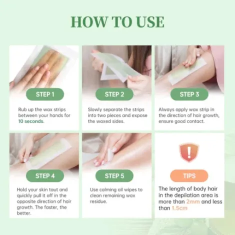 Beauty Formulas ক্যামোমাইল এক্সট্র্যাক্ট লেগ ও বডি ওয়াক্স স্ট্রিপ 20Pcs