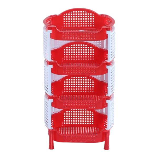 RFL Style Fence র‍্যাক 4 স্টেপ (বড়) লাল ও সাদা