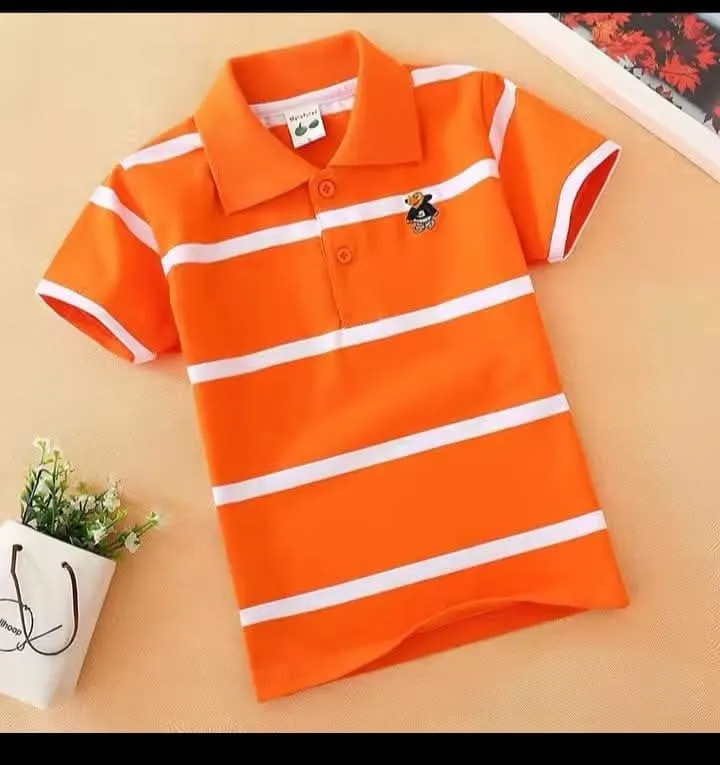বাচ্চাদের পিওর কটন পোলো শার্ট, 1 থেকে 10 বছর
