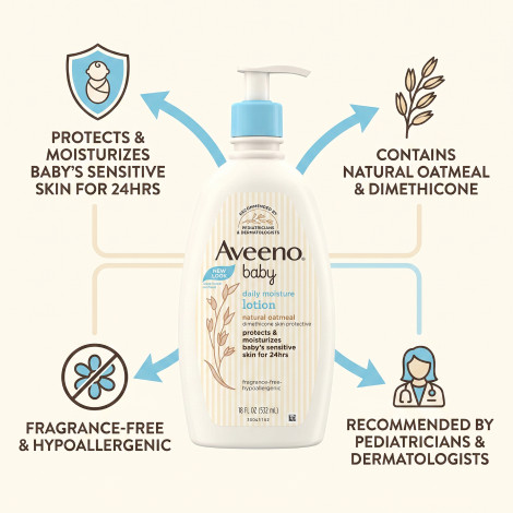Aveeno বেবি ডেইলি ময়েশ্চার লোশন 532ml