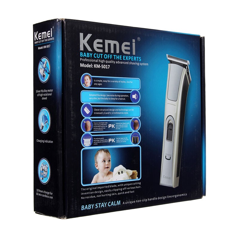 KEMEI KM-5017 রিচার্জেবল হেয়ার ক্লিপার ও বিয়ার্ড ট্রিমার (ছেলেদের)