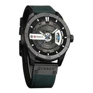 Curren 8301 লেদার অ্যানালগ ঘড়ি, ছেলেদের