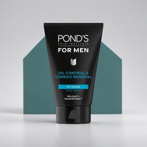 Pond's For Men অয়েল কন্ট্রোল ও কমেডো রিমুভাল আইসি স্ক্রাব 100g