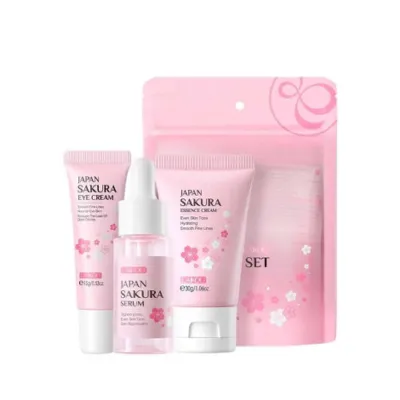 Laikou Japan Sakura স্কিনকেয়ার সেট 3 পিস