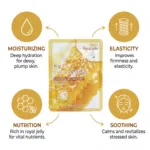 3W Clinic Fresh রয়্যাল জেলি মাস্ক শিট 23 গ্রাম