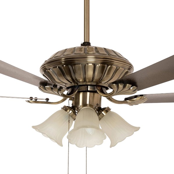 Crompton Jupiter 48 ইঞ্চি লাইট সহ ডেকোরেটিভ সিলিং ফ্যান (অ্যান্টিক ব্রাস) C-215