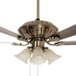 Crompton Jupiter 48 ইঞ্চি লাইট সহ ডেকোরেটিভ সিলিং ফ্যান (অ্যান্টিক ব্রাস) C-215